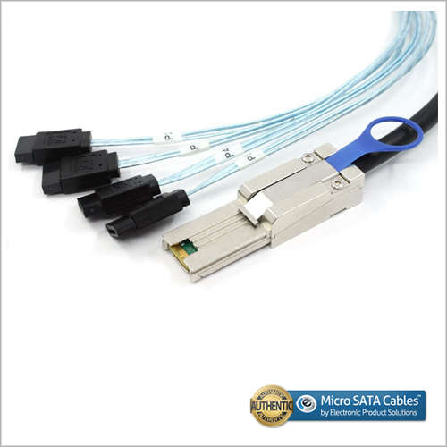 Mini SAS to 4 SATA 1mtr