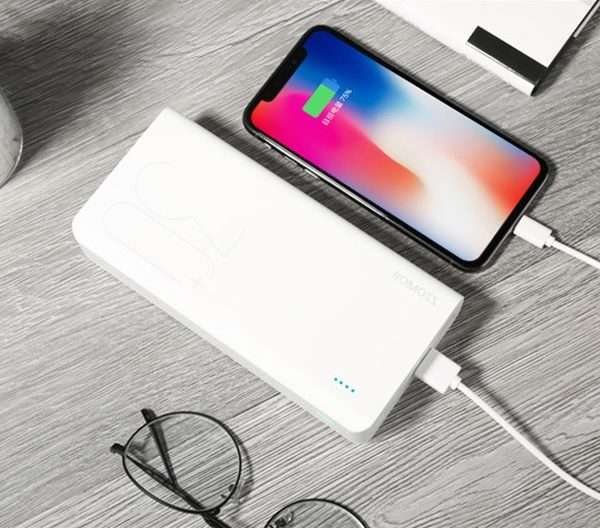 Romoss Sense8+ 30000mAh QC Type-C Power Bank White