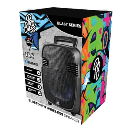 Pro Bass Blast 8 inch series Bluetooth Speaker Black