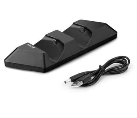 Nitho PS4 SMART CHARGING STATION Charging station for 2 PS4 controllers - charging cable 1m