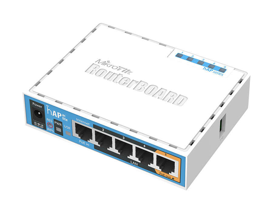 MikroTik hAP ac Lite Dual Band 5 Port Ethernet WiFi Router | RB952Ui-5ac2nD