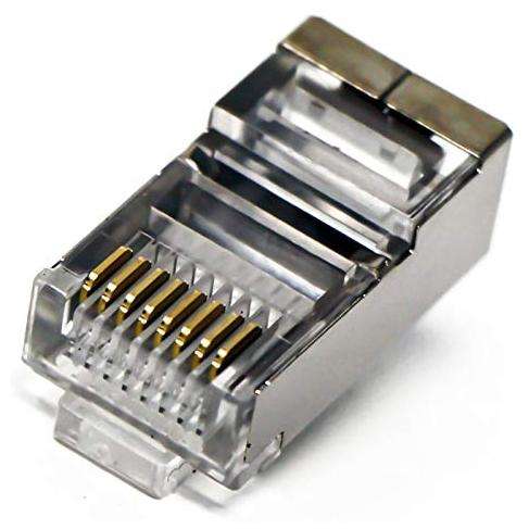 CAT5 Shielded Connectors 50 Pack