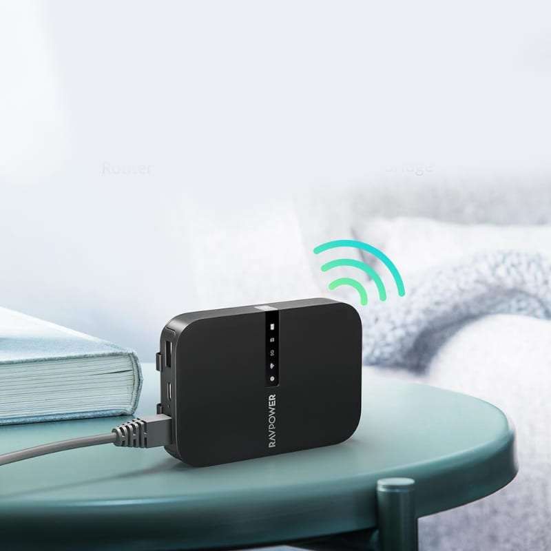 RAVPOWER AC750 6700mAh Wireless Travel FileHub|AP|Bridge|Router|SD Card Reader