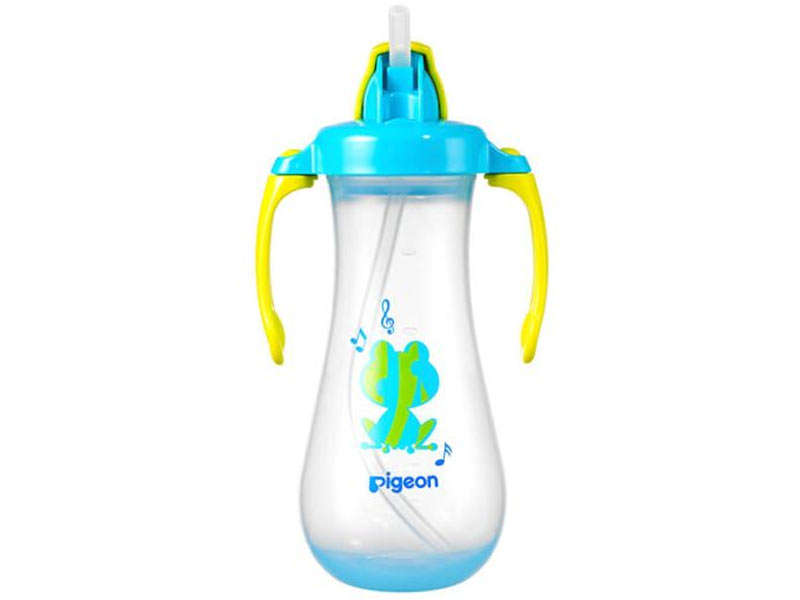 Pigeon Tall Straw Bottle Blue