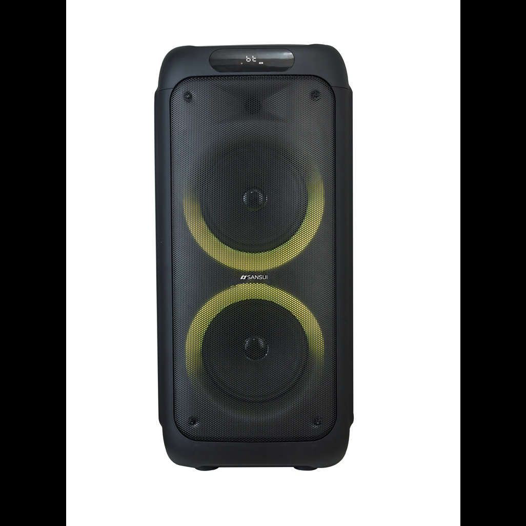 Sansui SNP80 8-Inch Party Speaker - Powerful Sound in a Compact Design Black