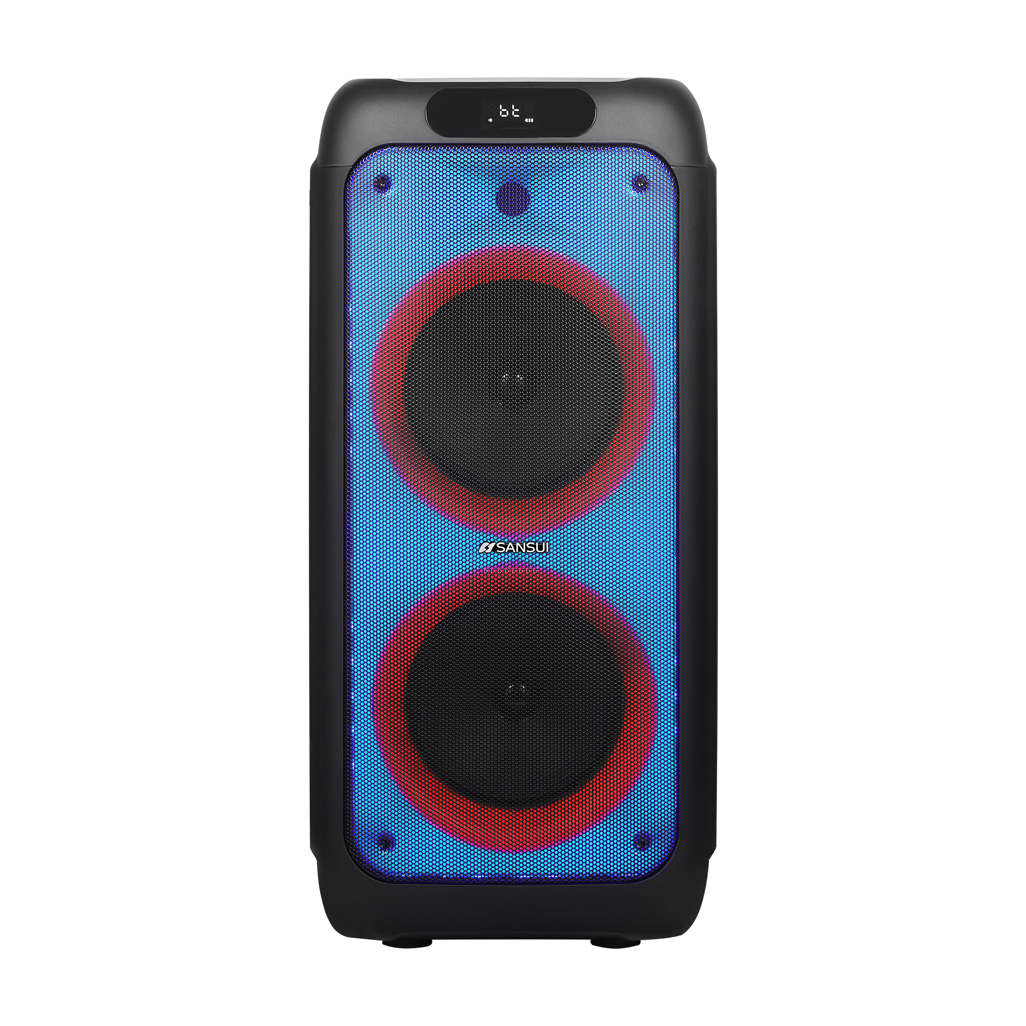 Sansui SNP80 8-Inch Party Speaker - Powerful Sound in a Compact Design Black