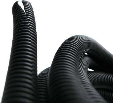 Solarix Flexible Conduit 20mm Diameter PVC Black 5 Metre