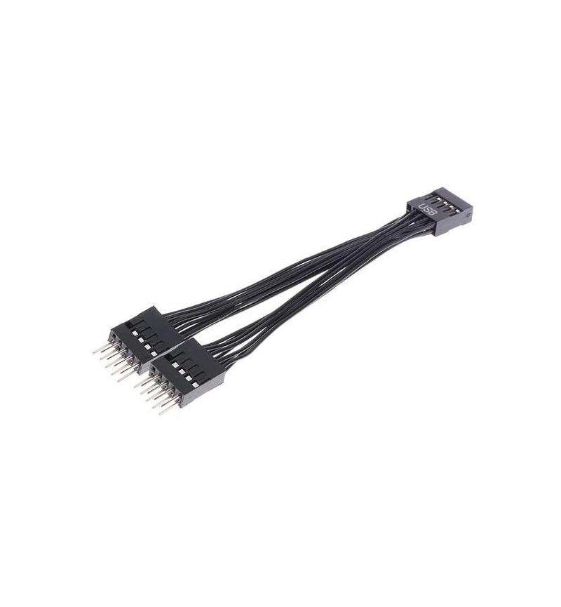 USB Extension Cable 9 Pin 1 F TO 2 M