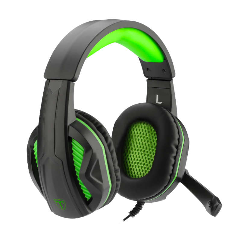 T-Dagger Cook 3.5mm Gaming Headset - Black/Green - T-RGH100-1