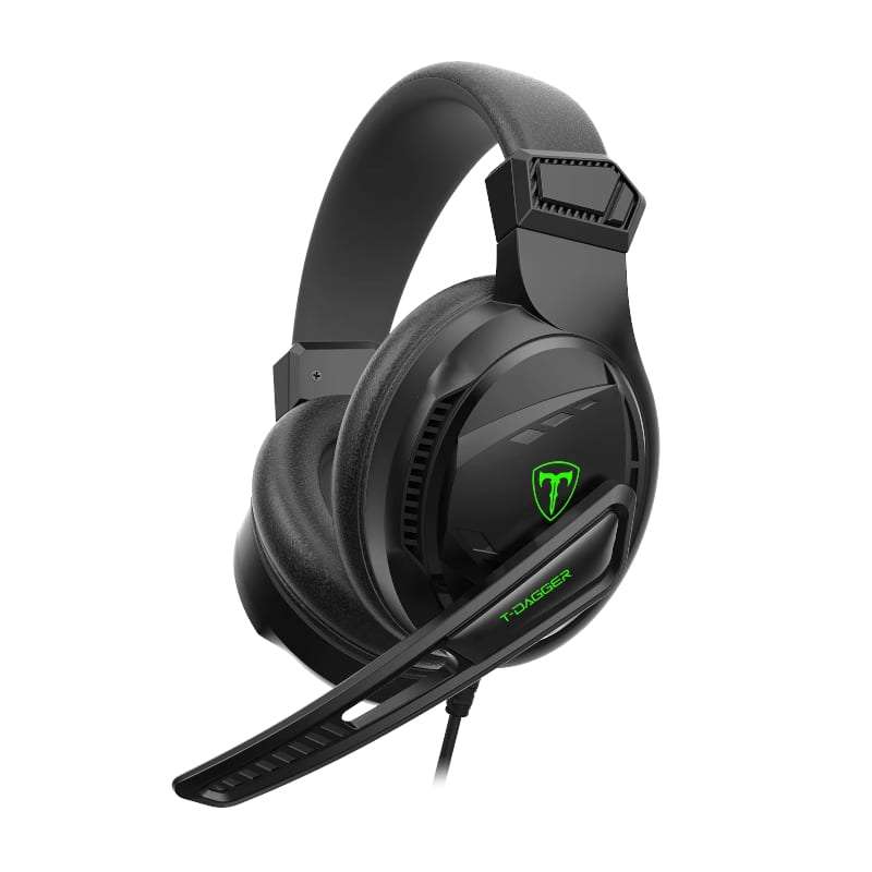 T-Dagger MCKINLEY Over-Ear 3.5mm Aux Gaming Headset - Black
