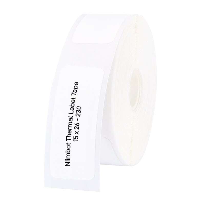 NIIMBOT D11/D110/D101/H1S Thermal Label 15x26mm - 230 Labels Per Roll - White