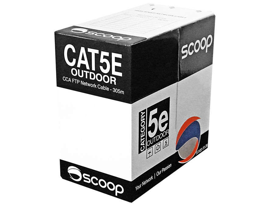 305m Box Cat5e Outdoor FTP CCA Cable