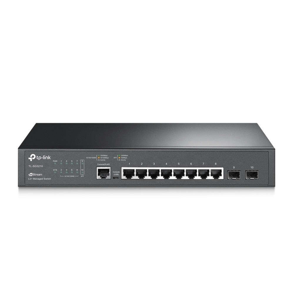 TP-Link TL-SG3210 JetStream 8-port Gigabit L2+ Managed Switch with 2-port SFP