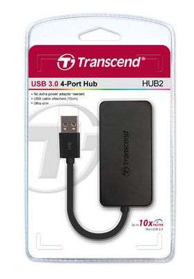 Transcend Black 4-port USB 3.0 Hub