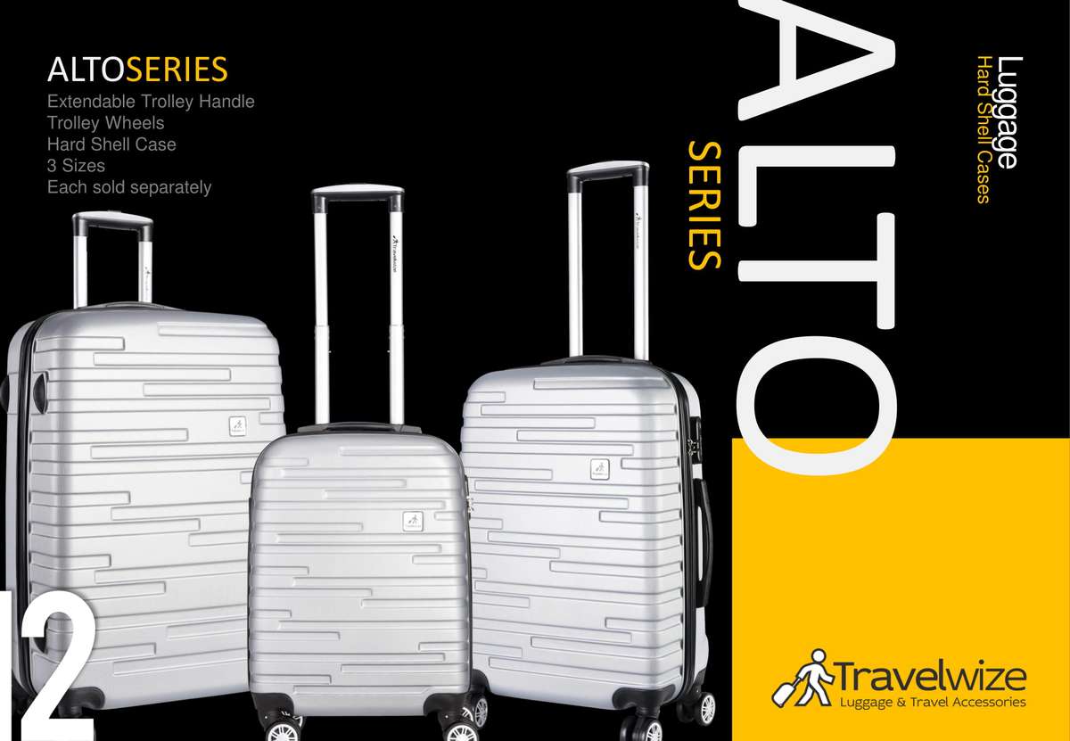 Travelwize Alto Hard Case Small 50cm Silver