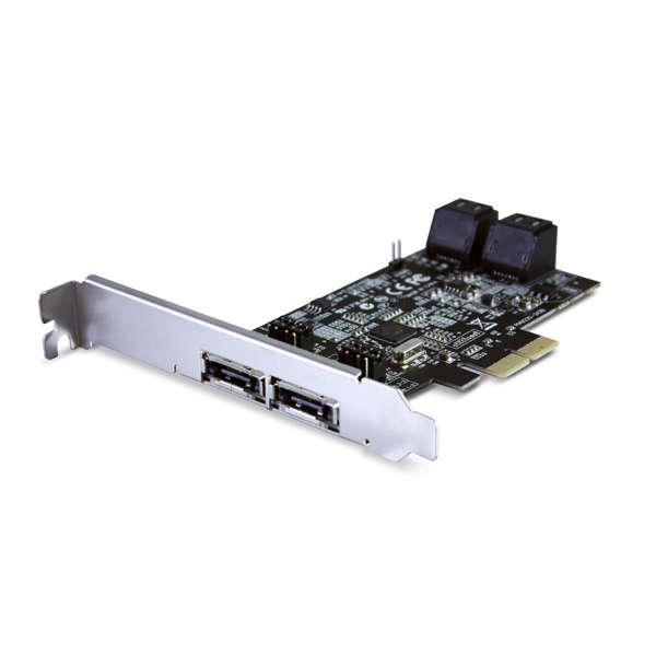 Vantec - UGT-ST644R 4 Channel 6-Port SATA 6Gb/s PCIe RAID Host Card