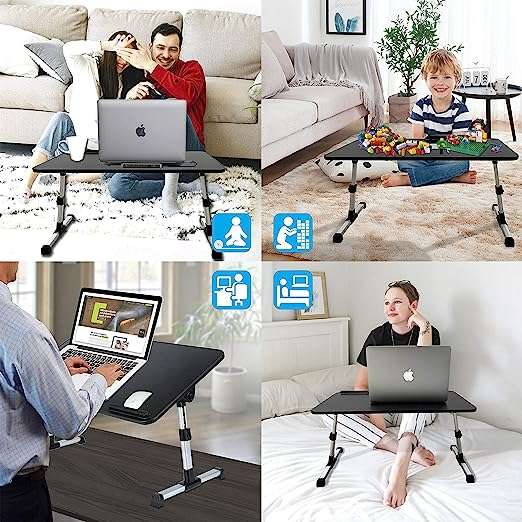 UniQue Portable Foldable Laptop Desk With USB Cooling Fan