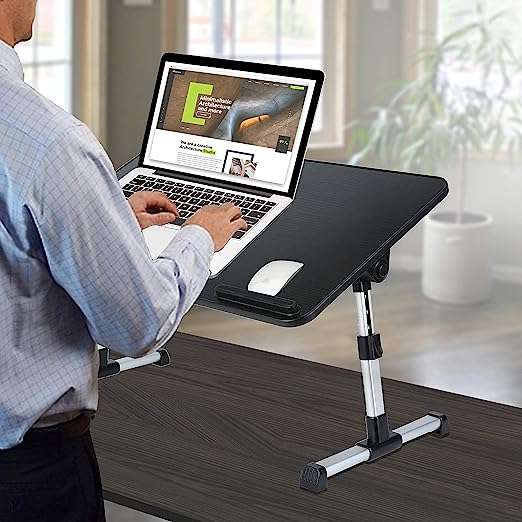 UniQue Portable Foldable Laptop Desk With USB Cooling Fan