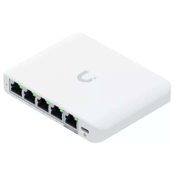Ubiquiti UniFi Flex Mini 2.5Gbps 5 Port Switch with PoE Input | USW-Flex-2.5G-5-EU