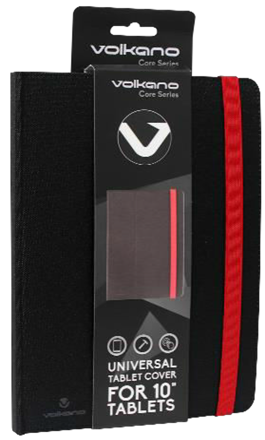 Volkano Core series 10.1 inch universal tablet cover Black