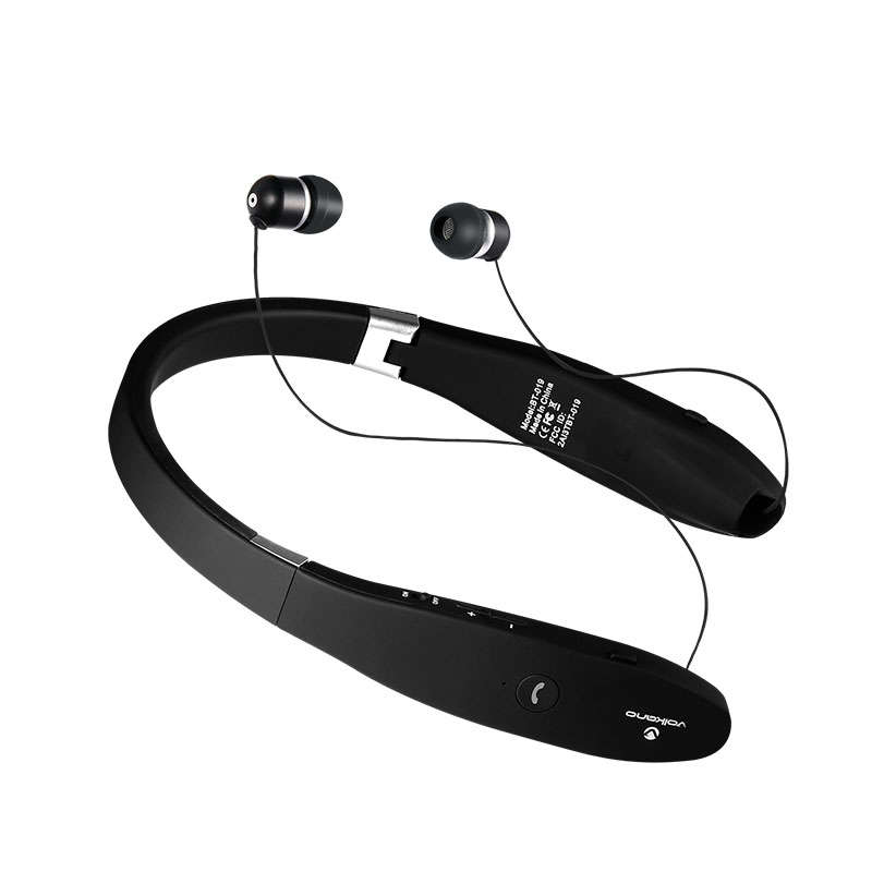 Volkano Cravat series Bluetooth earphone with neckband - Black