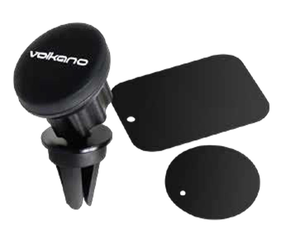 Volkano Breeze Series Car Airvent Magnetic Phone Holder - Black