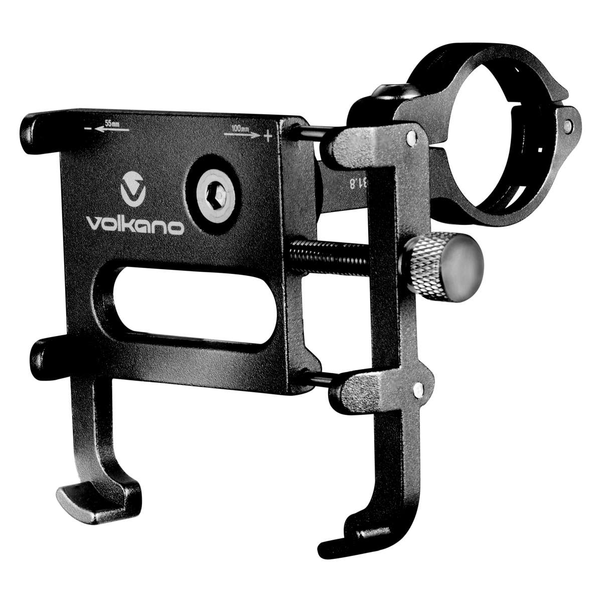 Volkano Forge Series Metal Motorcycle Phone Holder - Silver