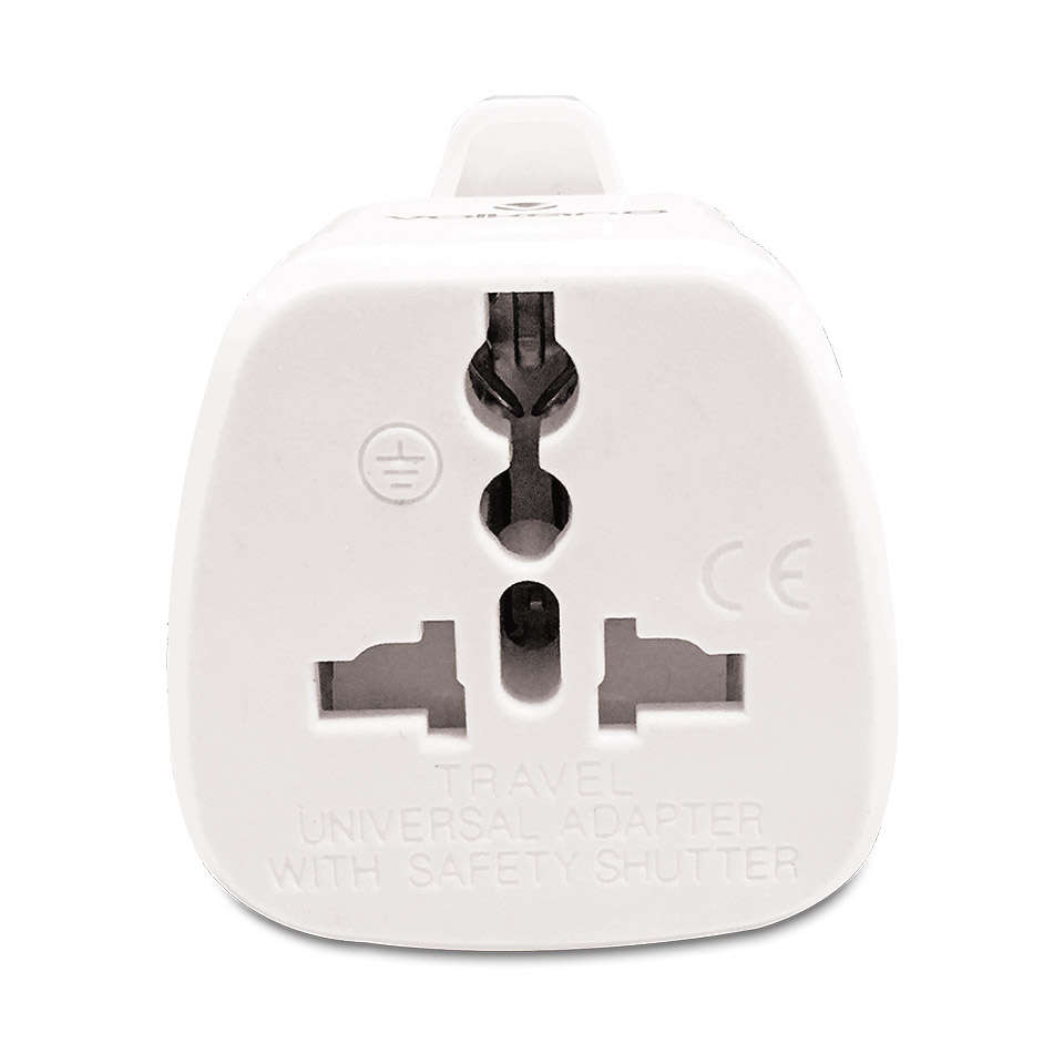 Volkano Traveler Series Travel Plug UK/Kenya Socket to India/Africa 3Pin Plug