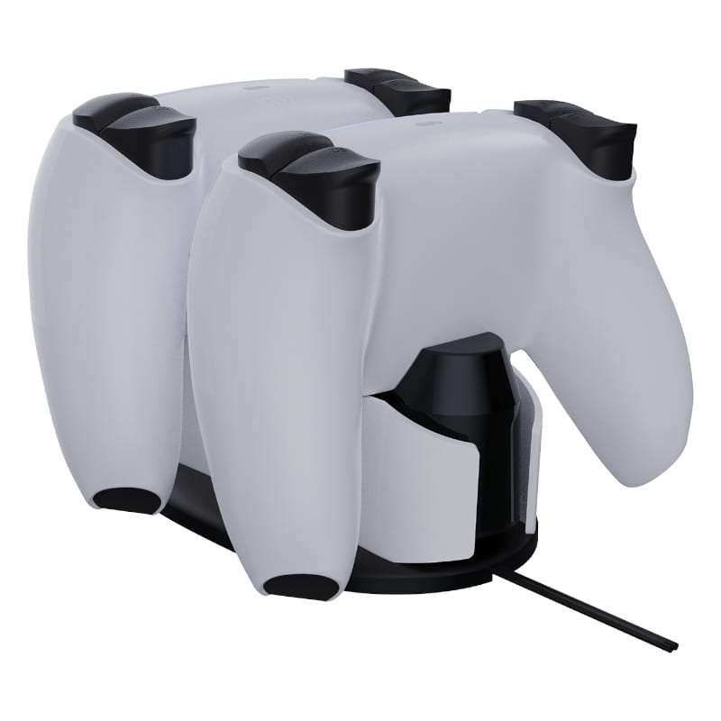 Sparkfox PlayStation 5 Design Dual Charging Dock - White/Black