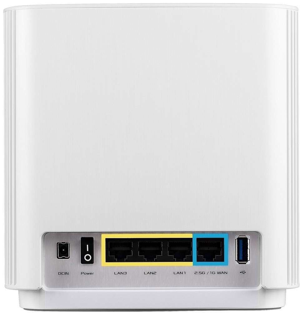 ASUS ZenWiFi XT8 V2 AX6600 WiFi 6 Dual-Band AiMesh 2.5 Gigabit White Wireless Router Mesh Node - ...