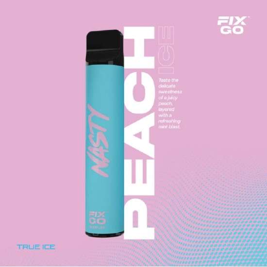 Nasty Fix Go 1500P - Peach Ice 2%