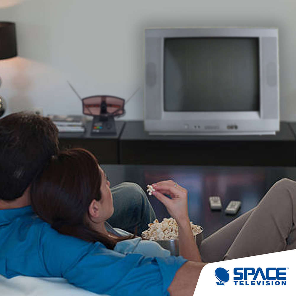 Space TV Dish Set Top Aerial - Analogue