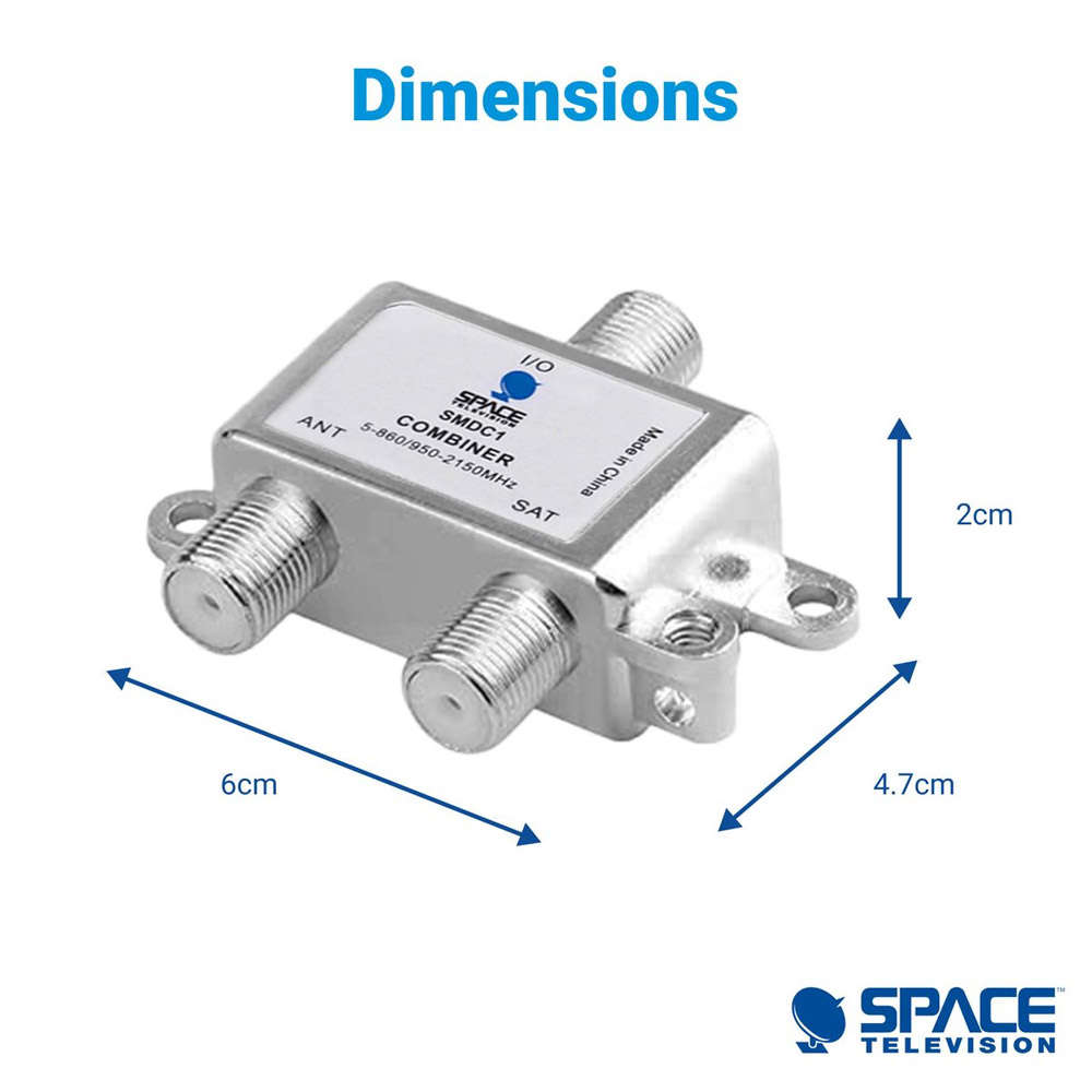 Space TV - SAT/TV Combiner / Diplexer 1 Leg