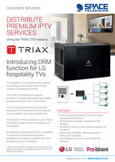 Triax 2 in 2 Out Active TV link Splitter, with Active Heart-Beat IR Return
