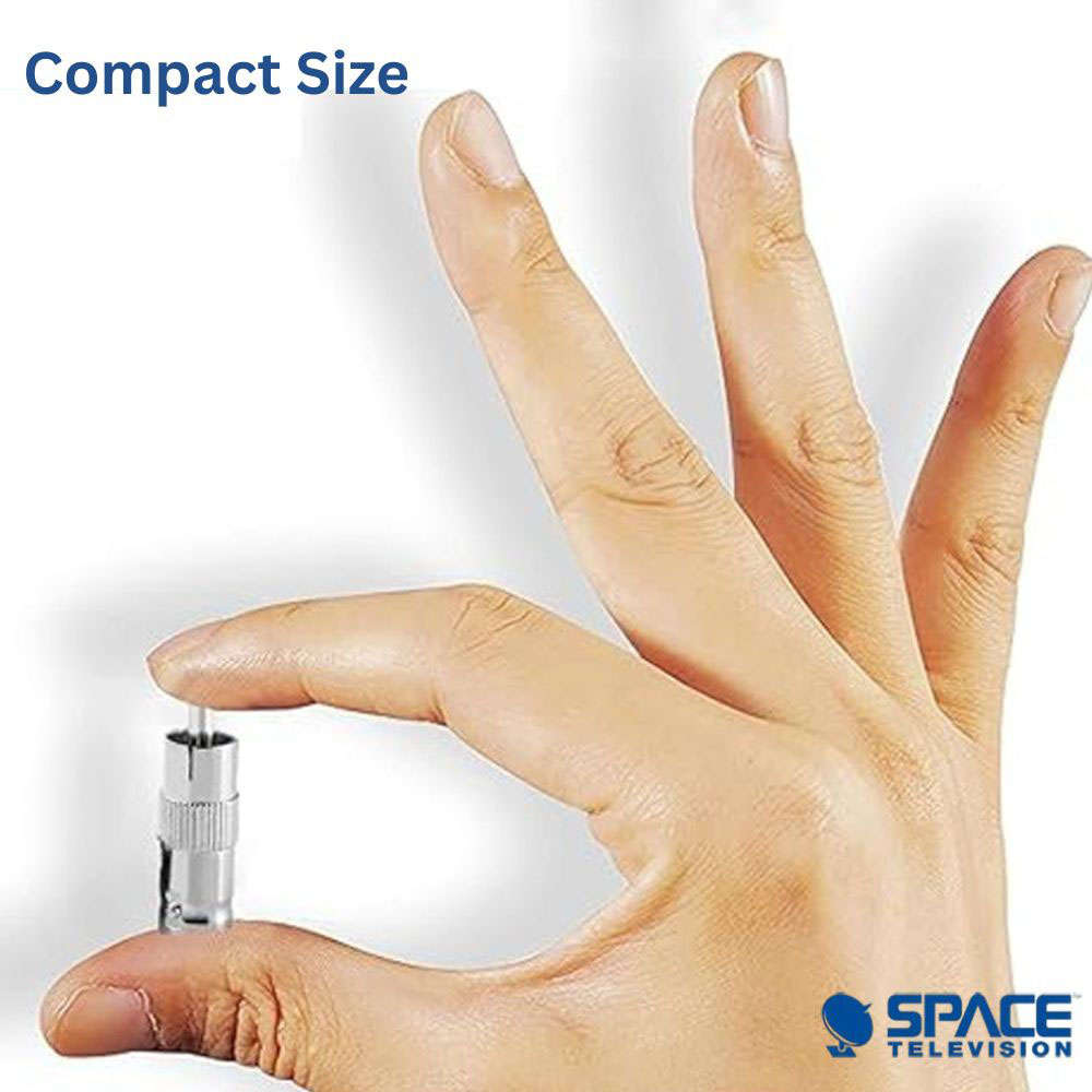 Space TV BNC RG59 Male Crimp Connector - 20 Pack