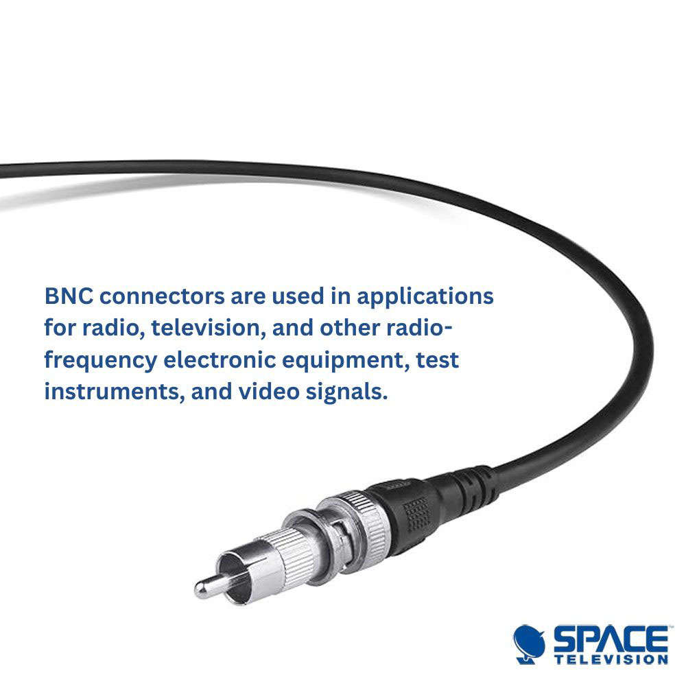 Space TV BNC RG59 Male Crimp Connector - 20 Pack