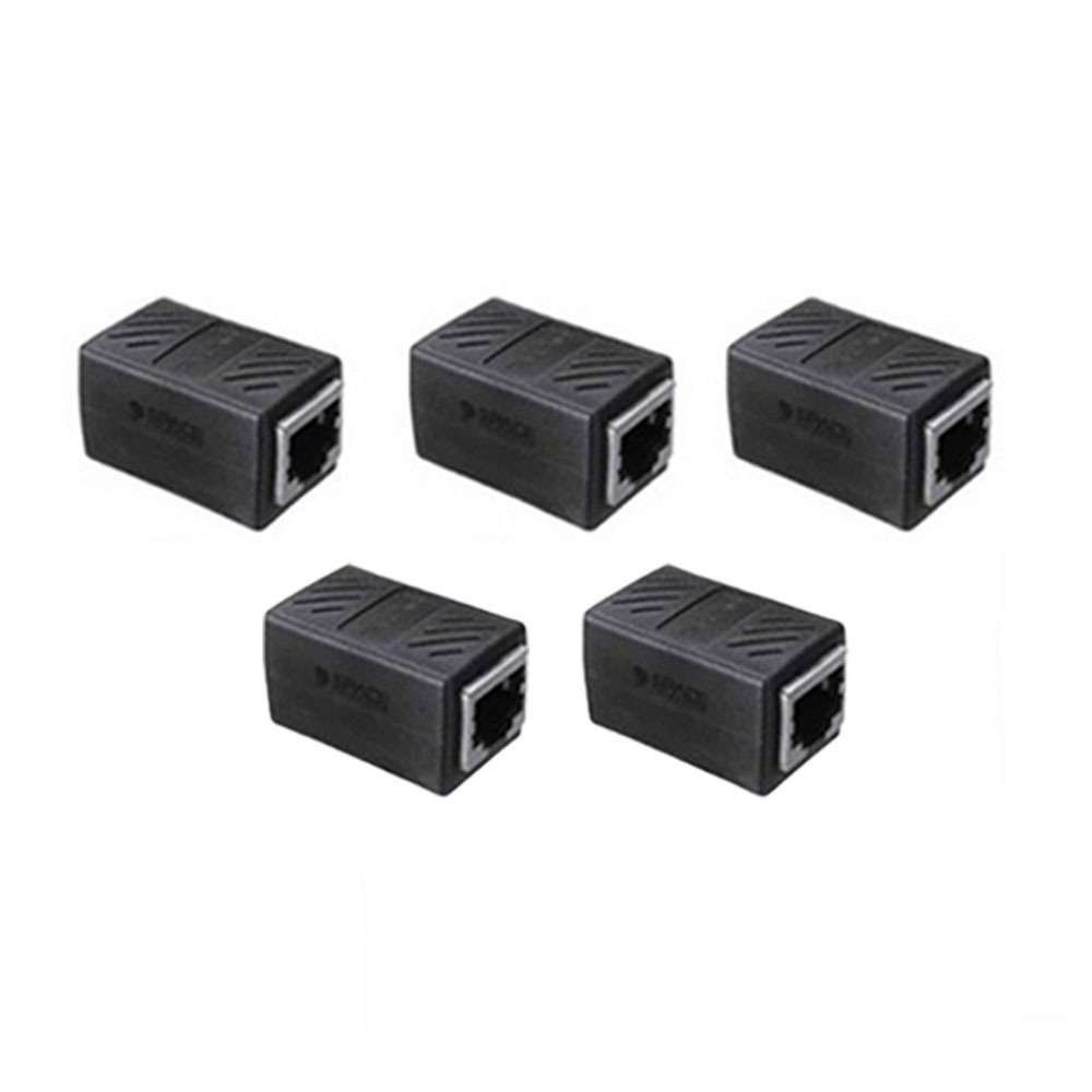 Space TV Network Cable RJ45 Inline Coupler Joiner for Cat7/6/5e - 5 Pack