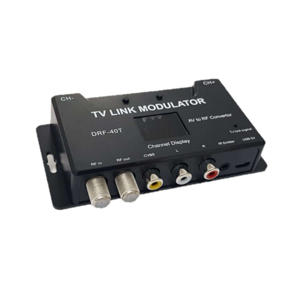 Space TV RF TV Modulator Audio Video Signal Converter with Additional RF in