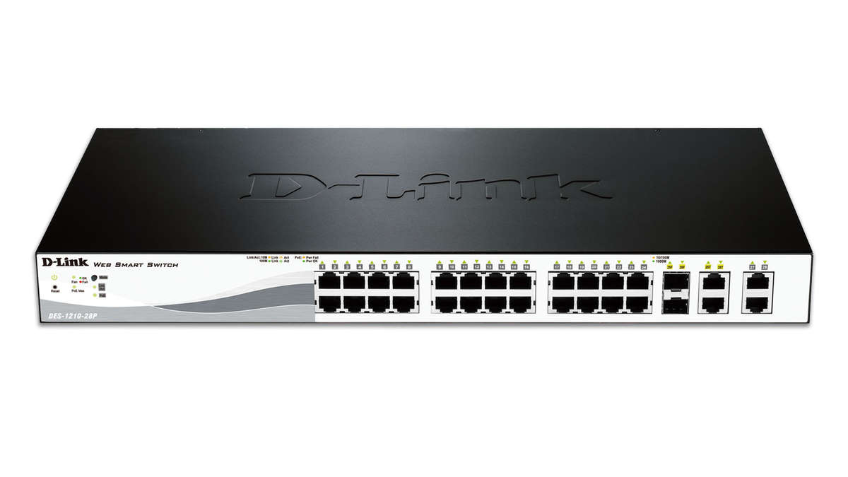 D-Link DGS-1210-28P 24 Port PoE Desktop Ethernet Switch