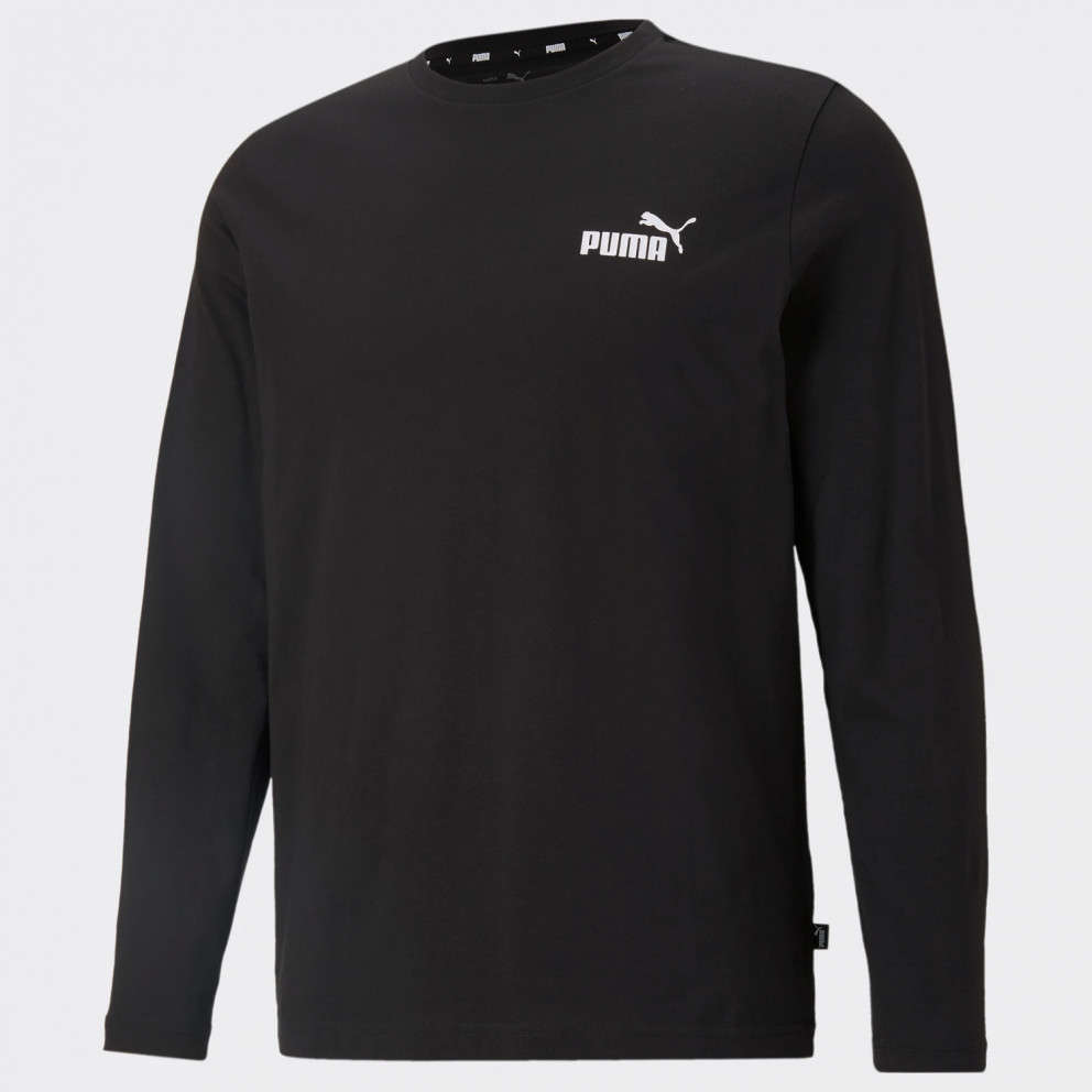 PUMA ESSENTIAL LONG SLEEVE BLACK SMALL LOGO