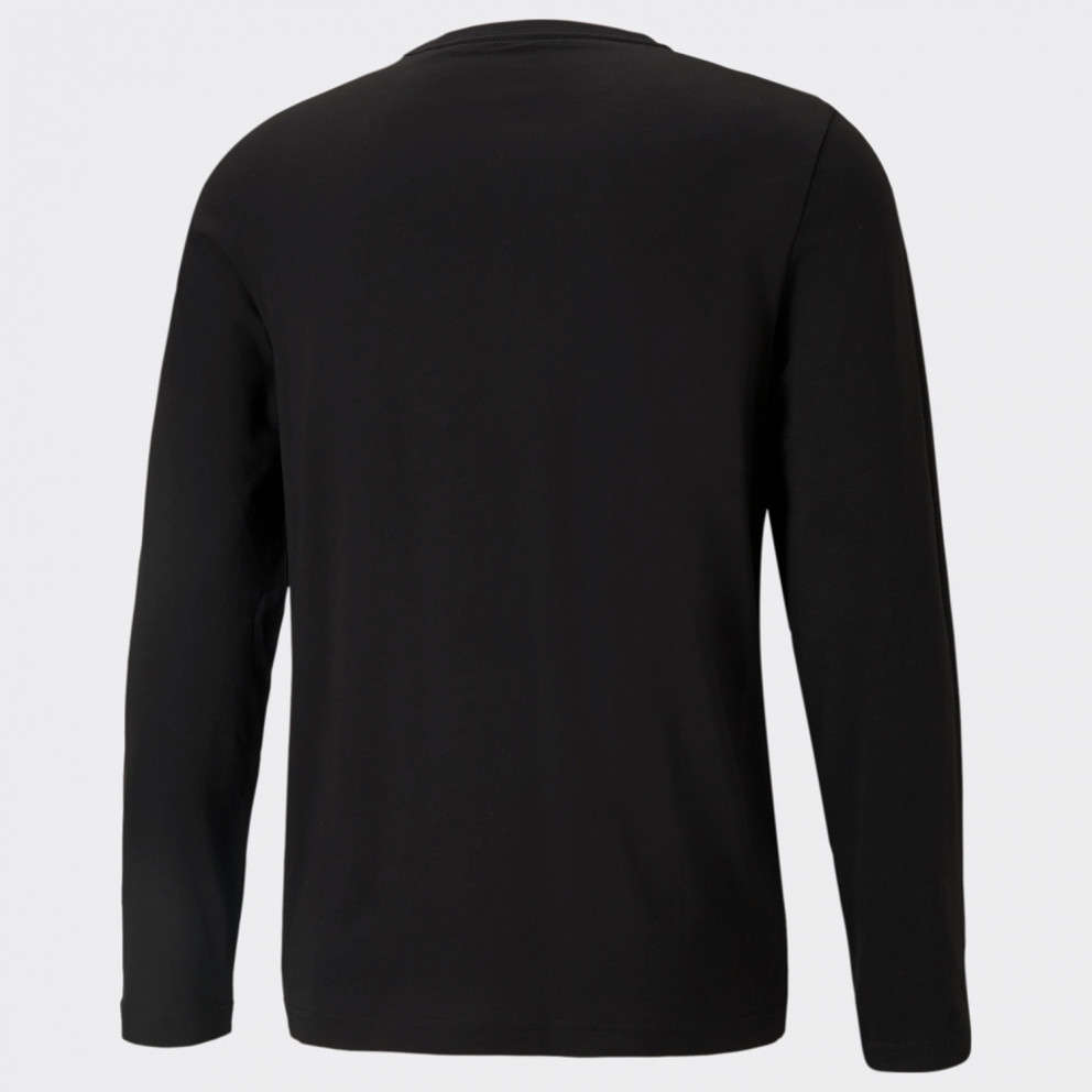 PUMA ESSENTIAL LONG SLEEVE BLACK SMALL LOGO