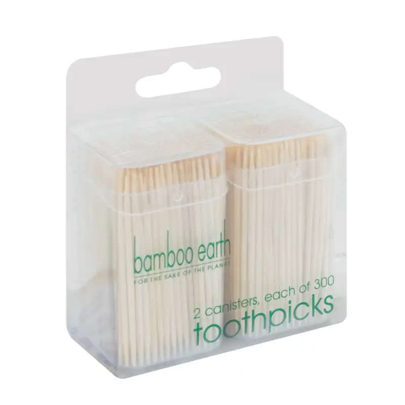 Catering Bamboo Earth Bamboo Toothpicks 2 x 300 Pack