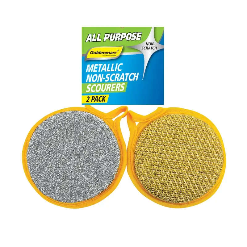 Cleaning Goldenmarc Non-Scratch Metallic Scourer 2 Pack
