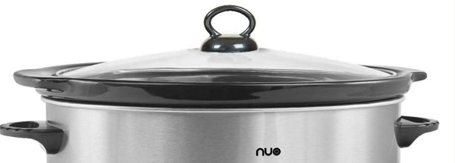 Nuo Slow Cooker Stainless Steel Brushed 6.5L 320W