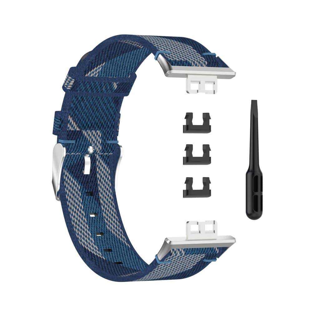 Sporty Woven Nylon Band for Huawei Watch Fit - Blue