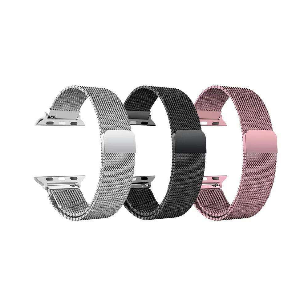 Milanese Loop Strap for 42/44/45mm Apple Watch- x3 Combo