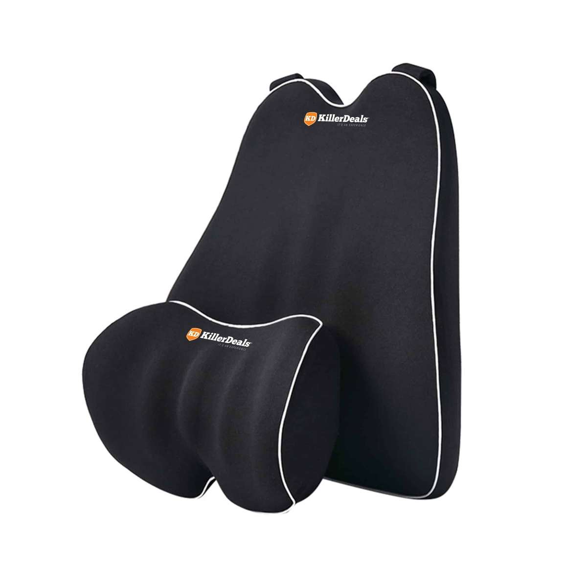 Car Travel Memory Foam Neck / Lower Back Support Cushions