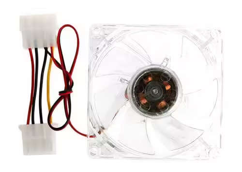 UniQue 80mm Clear Case Fan with Blue LED