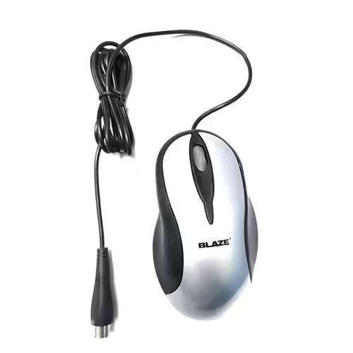 Geeko Black & Silver PS2 Optical Mouse