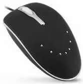 UniQue PS/2 Mouse with Carry Pouch - Black